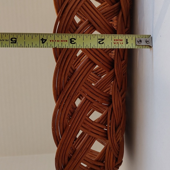 Wicker bread baguette basket French serving vtg willow - Picture 10 of 12